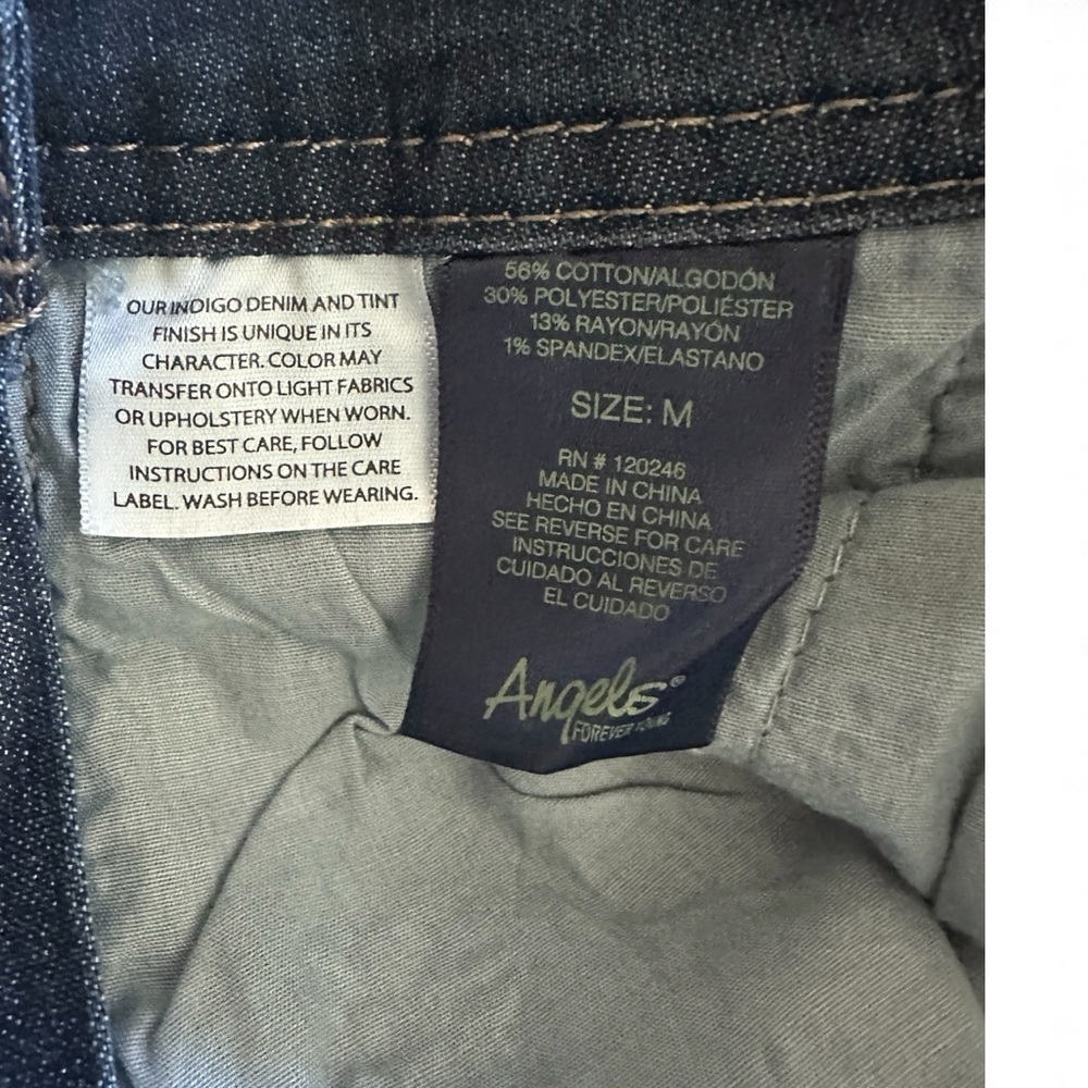 Angels Forever Young Blue Jean Overalls Medium NWT Signature Denim Bibs - Picture 5 of 12